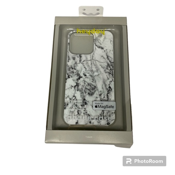 Heyday Black White Marble Bumper Phone Case iPhone 13 Pro with MagSafe NIB - Picture 1 of 6